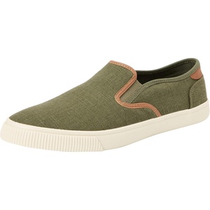 image:imageTOMS Mens Baja SlipOn SneakersDark Sage Heritage Canvas Synthetic Nubuck Trim