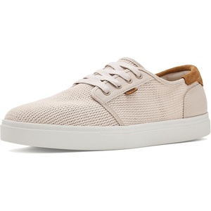 image:imageTOMS Mens Carlo 20 LaceUp Low Profile Sneaker Canvas Uppers with CloudBound Insole White Legacy Canvas 8Soft Grey Geometric Mesh