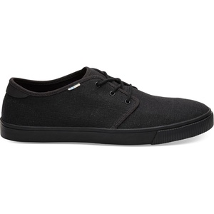 image:imageTOMS Mens Carlo LaceUp SneakersBlackBlack Heritage Canvas