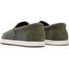 image:imageTOMS Mens Alp FwdLoafer FlatDark Sage Recycled Ripstop Cotton Canvas Distressed Suede