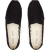 image:imageTOMS Mens Alpargata Classic Slipon Espadrille TextileSynthetic UpperBlack Recycled Cotton Canvas