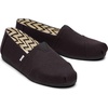 image:imageTOMS Mens Alpargata Classic Slipon Espadrille TextileSynthetic UpperBlackBlack Recycled Cotton Canvas