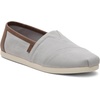 image:imageTOMS Mens Alpargata Classic Slipon Espadrille TextileSynthetic UpperDrizzle Grey Brushed TwillTan Synthetic Trim