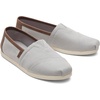 image:imageTOMS Mens Alpargata Classic Slipon Espadrille TextileSynthetic UpperDrizzle Grey Brushed TwillTan Synthetic Trim