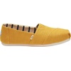 image:imageTOMS Mens Alpargata Classic Slipon Espadrille TextileSynthetic UpperGold Fusion Heritage Canvas