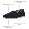 image:imageTOMS Mens Alpargata Classic Slipon Espadrille TextileSynthetic UpperNavy