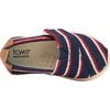 image:imageTOMS Mens Alpargata Classic Slipon Espadrille TextileSynthetic UpperNavy Woven Stripes