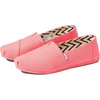 image:imageTOMS Mens Alpargata Classic Slipon Espadrille TextileSynthetic UpperNeon Pink Recycled Cotton Canvas