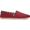 image:imageTOMS Mens Alpargata Classic Slipon Espadrille TextileSynthetic UpperRed Heritage Canvas