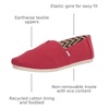 image:imageTOMS Mens Alpargata Classic Slipon Espadrille TextileSynthetic UpperRed Recycled Cotton Canvas