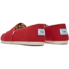 image:imageTOMS Mens Alpargata Classic Slipon Espadrille TextileSynthetic UpperRed Recycled Cotton Canvas