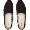 image:imageTOMS Mens Alpargata Loafer FlatBlackBlack Recycled Cotton Canvas