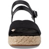 image:imageTOMS Womens Abby Platform SandalBlack Slubby Woven