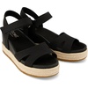image:imageTOMS Womens Alana Platform Espadrille Casual Sandals Casual High Heel 3 amp Up  BlackBlack Heavy Canvas