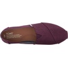 image:imageTOMS Womens Alpargata Classic Espadrille Recycled Cotton Canvas UpperBlack Cherry Poly Canvas Vegan