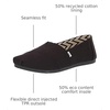image:imageTOMS Womens Alpargata Classic Espadrille Recycled Cotton Canvas UpperBlackBlack Recycled Cotton Canvas