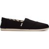 image:imageTOMS Womens Alpargata Classic SlipOn Espadrille Textile UpperBlack Recycled Cotton Canvas