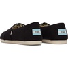 image:imageTOMS Womens Alpargata Classic SlipOn Espadrille Textile UpperBlack Recycled Cotton Canvas