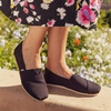 image:imageTOMS Womens Alpargata Classic SlipOn Espadrille Textile UpperBlack Recycled Cotton Canvas