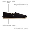 image:imageTOMS Womens Alpargata Classic SlipOn Espadrille Textile UpperBlack Recycled Cotton Canvas