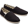 image:imageTOMS Womens Alpargata Classic SlipOn Espadrille Textile UpperBlack Recycled Cotton Canvas