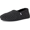 image:imageTOMS Womens Alpargata Classic SlipOn Espadrille Textile UpperBlack Rib Knit and Faux Fur