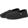 image:imageTOMS Womens Alpargata Classic SlipOn Espadrille Textile UpperBlack Rib Knit and Faux Fur