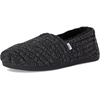 image:imageTOMS Womens Alpargata Classic SlipOn Espadrille Textile UpperBlack Rib Knit and Faux Fur