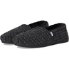 image:imageTOMS Womens Alpargata Classic SlipOn Espadrille Textile UpperBlack Rib Knit and Faux Fur