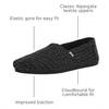 image:imageTOMS Womens Alpargata Classic SlipOn Espadrille Textile UpperBlack Rib Knit and Faux Fur