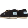 image:imageTOMS Womens Alpargata Classic SlipOn Espadrille Textile UpperBlack Wide Recycled Cotton Canvas