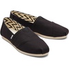 image:imageTOMS Womens Alpargata Classic SlipOn Espadrille Textile UpperBlack Wide Recycled Cotton Canvas