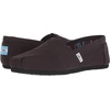 image:imageTOMS Womens Alpargata Classic SlipOn Espadrille Textile UpperBlack on Black Canvas