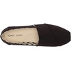 image:imageTOMS Womens Alpargata Classic SlipOn Espadrille Textile UpperBlackBlack Recycled Cotton Canvas