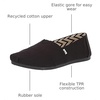image:imageTOMS Womens Alpargata Classic SlipOn Espadrille Textile UpperBlackBlack Recycled Cotton Canvas