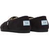 image:imageTOMS Womens Alpargata Classic SlipOn Espadrille Textile UpperBlackBlack Wide Recycled Cotton Canvas