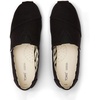 image:imageTOMS Womens Alpargata Classic SlipOn Espadrille Textile UpperBlackBlack Wide Recycled Cotton Canvas