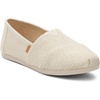 image:imageTOMS Womens Alpargata Classic SlipOn Espadrille Textile UpperNatural Undyed Metallic Linen Stripe