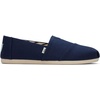 image:imageTOMS Womens Alpargata Classic SlipOn Espadrille Textile UpperNavy Recycled Cotton Canvas