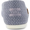 image:imageTOMS Womens Alpargata Classic SlipOn Espadrille Textile UpperNiagara Mist Chambray Dot