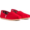 image:imageTOMS Womens Alpargata Classic SlipOn Espadrille Textile UpperRed Canvas