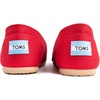 image:imageTOMS Womens Alpargata Classic SlipOn Espadrille Textile UpperRed Canvas