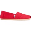 image:imageTOMS Womens Alpargata Classic SlipOn Espadrille Textile UpperRed Canvas