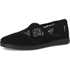 image:imageTOMS Womens Alpargata Plus Slip On Espadrille Textile Upper Relaxed Fit CloudBound Insole Stretchy Easy On and OffBlack Moroccan Crochet