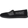 image:imageTOMS Womens Alpargata Plus Slip On Espadrille Textile Upper Relaxed Fit CloudBound Insole Stretchy Easy On and OffBlack Moroccan Crochet