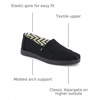 image:imageTOMS Womens Alpargata Plus Slip On Espadrille Textile Upper Relaxed Fit CloudBound Insole Stretchy Easy On and OffBlackBlack Heritage Canvas