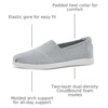 image:imageTOMS Womens Alpargata Plus Slip On Espadrille Textile Upper Relaxed Fit CloudBound Insole Stretchy Easy On and OffLight Grey Engineered Knit