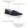image:imageTOMS Womens Alpargata Plus Slip On Espadrille Textile Upper Relaxed Fit CloudBound Insole Stretchy Easy On and OffNavy Heritage Canvas