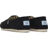 image:imageTOMS Womens Alpargata Wide Width ShoesBlackWhite