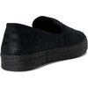 image:imageTOMS Womens Carolina Slipon Espadrille Leather UpperBlack Metallic